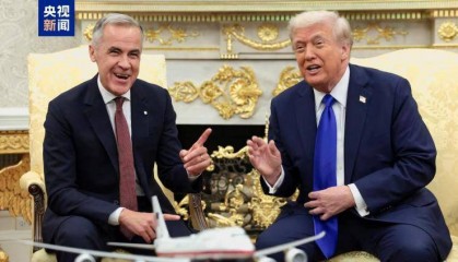 特朗普会见卡尼 再次暗示将吞并加拿大