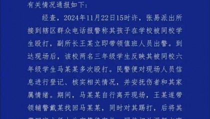 被派出所副所长踢打的学生，是否霸凌同学？最新回应
