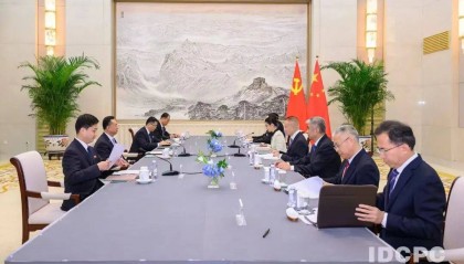 刘海星会见朝鲜驻华大使李龙男