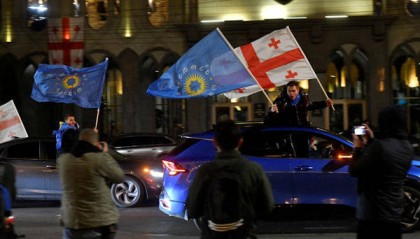 格鲁吉亚议会选举初步结果显示亲俄的执政党获胜，欧尔班祝贺