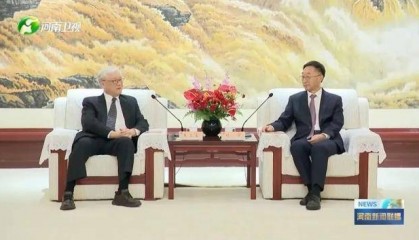 河南省委书记，会见中国国民党副主席夏立言