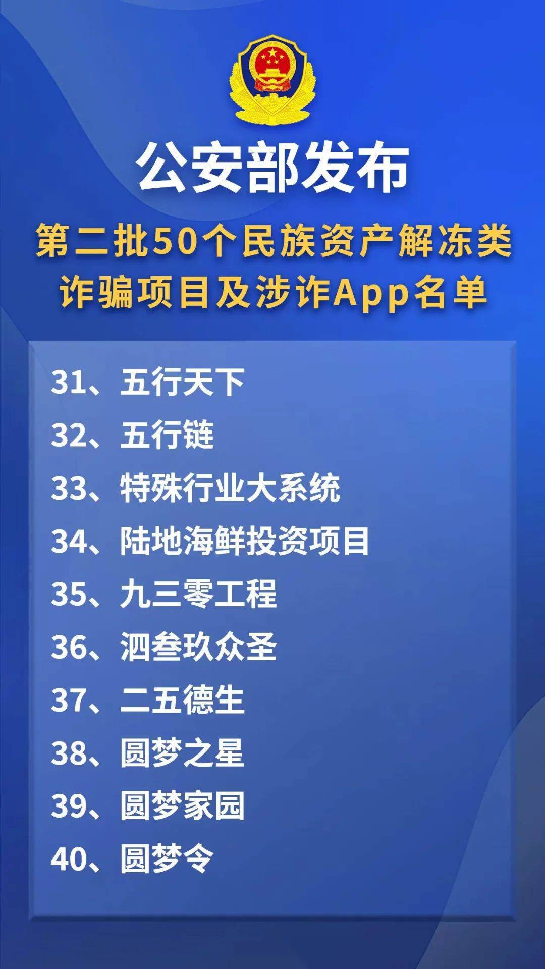 公安部最新曝光：这50个项目，都是诈骗！