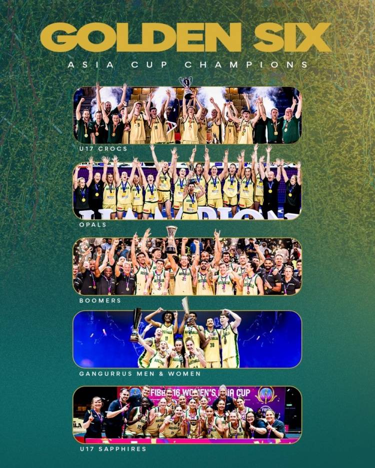 降维打击!澳大利亚篮球2025年实现亚洲大满贯