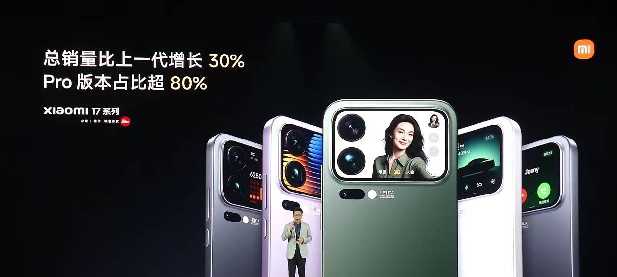 小米集团卢伟冰:小米17系列总销量比上一代增长30%
